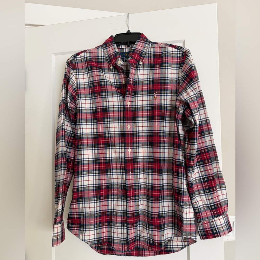 Men's Ralph Lauren Plaid Button Down - Small Classic Fit